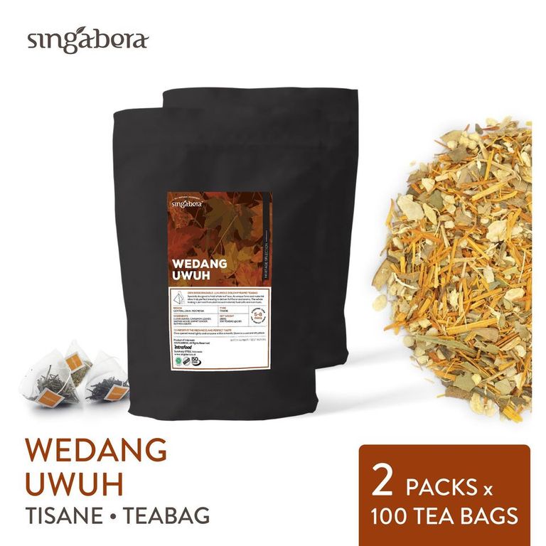 

Singabera Wedang Uwuh - Heritage selection (2 pouch @ 100 teabags)