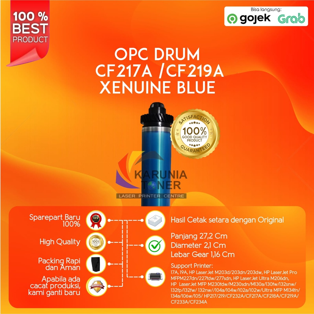 OPC Drum Xenuine Blue 17A CF217A 19A CF219A Pro M102 M102a MFP M130 M130fw