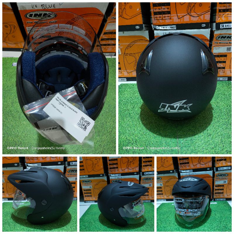 HELM INK CX 22 HITAM DOFF ORIGINAL