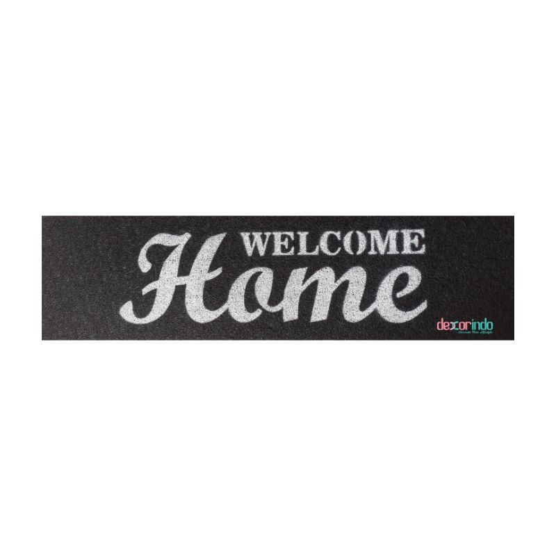 DEXORINDO - KESET WELCOME HOME PRINT - keset welcome | karpet-HITAM