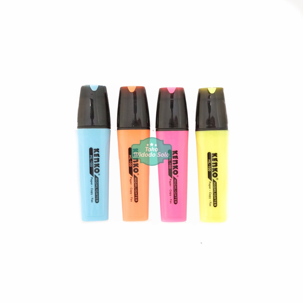 

1 BUAH Stabillo Kenko HL 100 Kuning Merah Hijau Oranye Biru