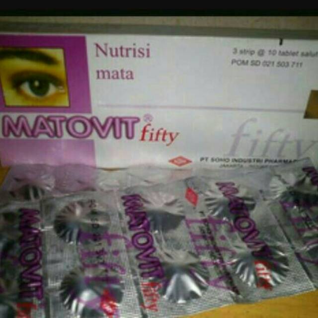 MATOVIT FIFTY (VITAMIN MATA)  ISI 30 TABLET