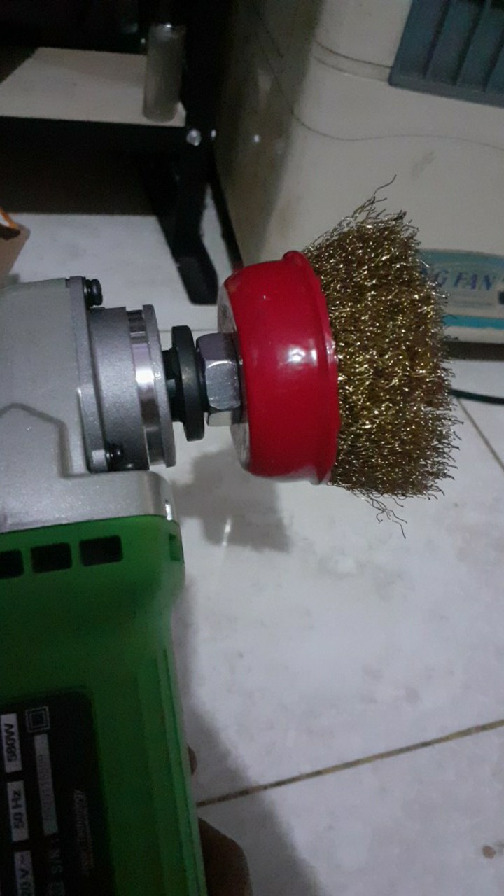 Sikat Kuningan Gerinda/sikat Mangkok Kuningan