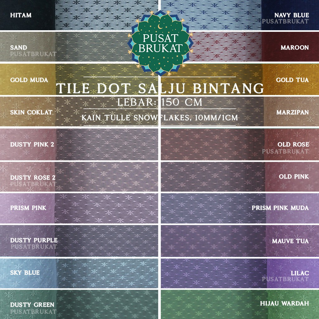 KAIN SATIN VELVET MAXMARAA / BAHAN FURING SATEN POLOS PREMIUM BRIDESMAID - LEBAR 150CM [Harga per 0.5m]