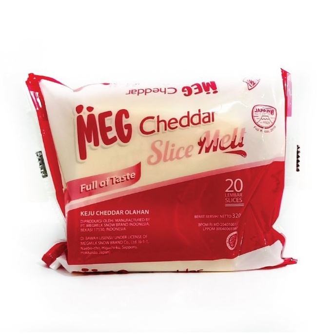 

MEG KEJU CHEDDAR MELT 20 SLICES MERAH 340gr