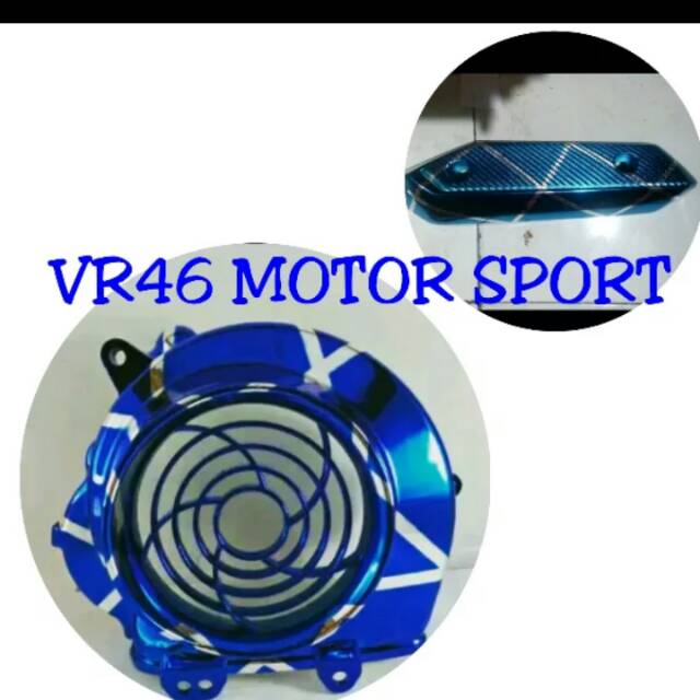 Variasi beat fi blue xxx tutup kipas beat fi & Tutup knalpot beat fi