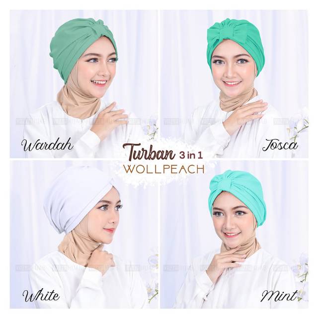 Turban Wollpeach / Wolfis 3in1