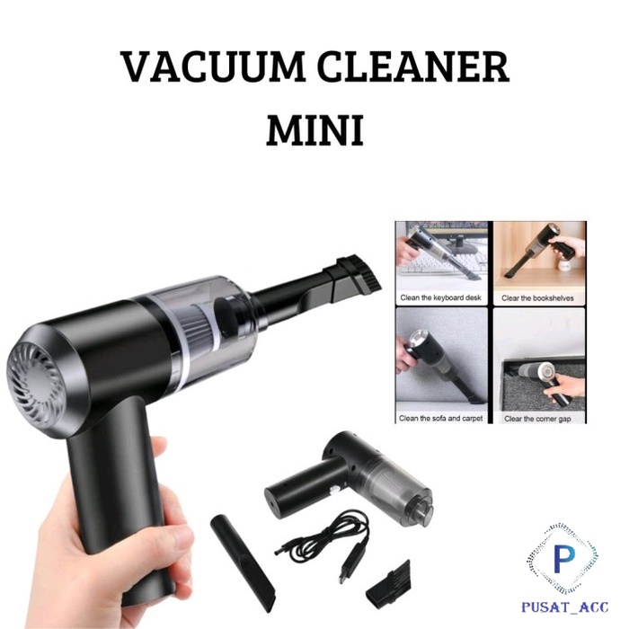 CV3 - Alat Penyedot Debu Mini Portable Vacuum Cleaner Wireless