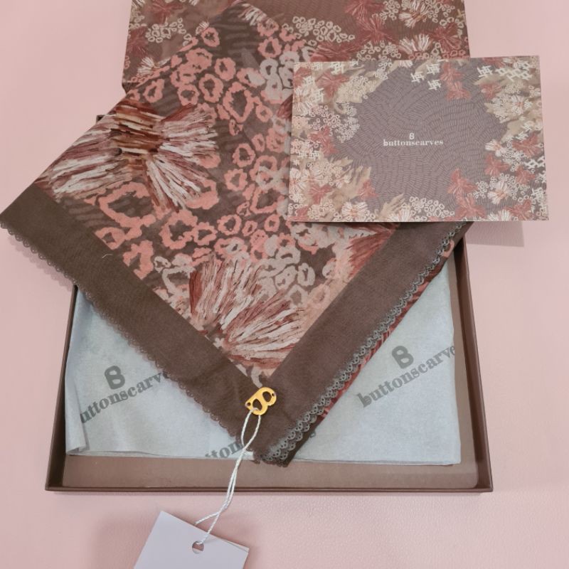 NEW READY STOCK Buttonscarves Les Amities Reborn Mocha