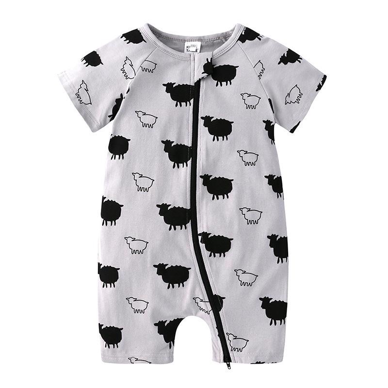 BABY K2 - Baby short zippysuit motif sheep