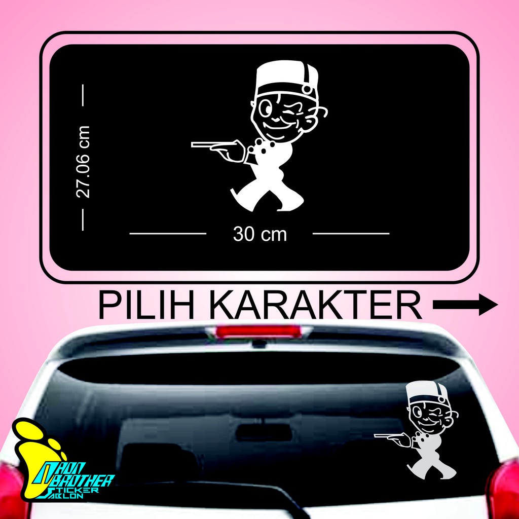 

stiker/ sticker karakter2 30 x 27 cm