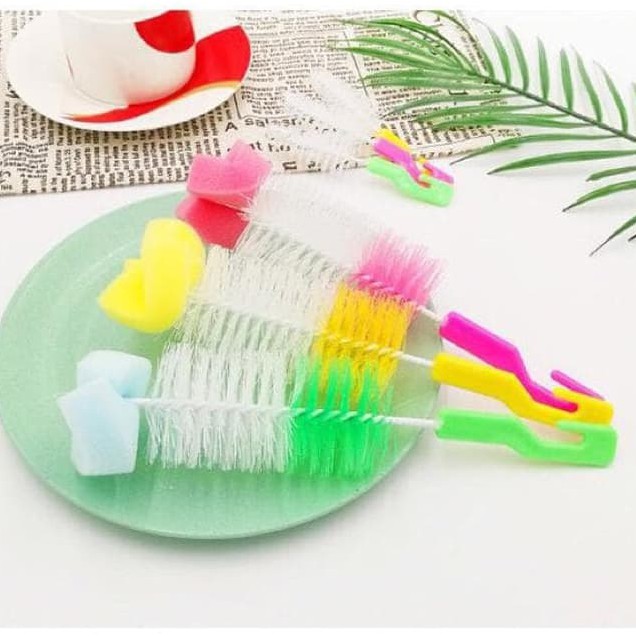 Sikat Botol / Sikat Pembersih Botol Susu / Spin Head Baby Brush