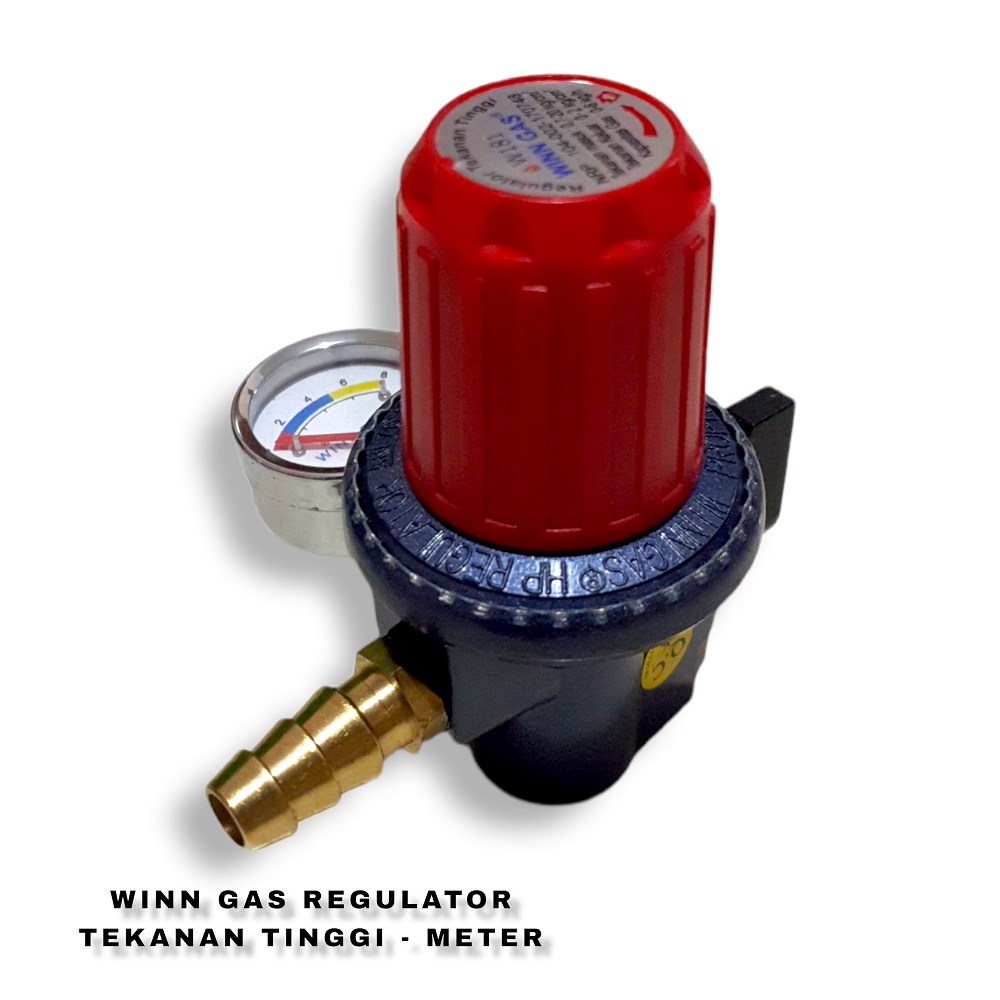 Regulator Winn Gas W 181 M - Tekanan Tinggi W 181M - Meteran W181M - Garansi Win Gas - SNI