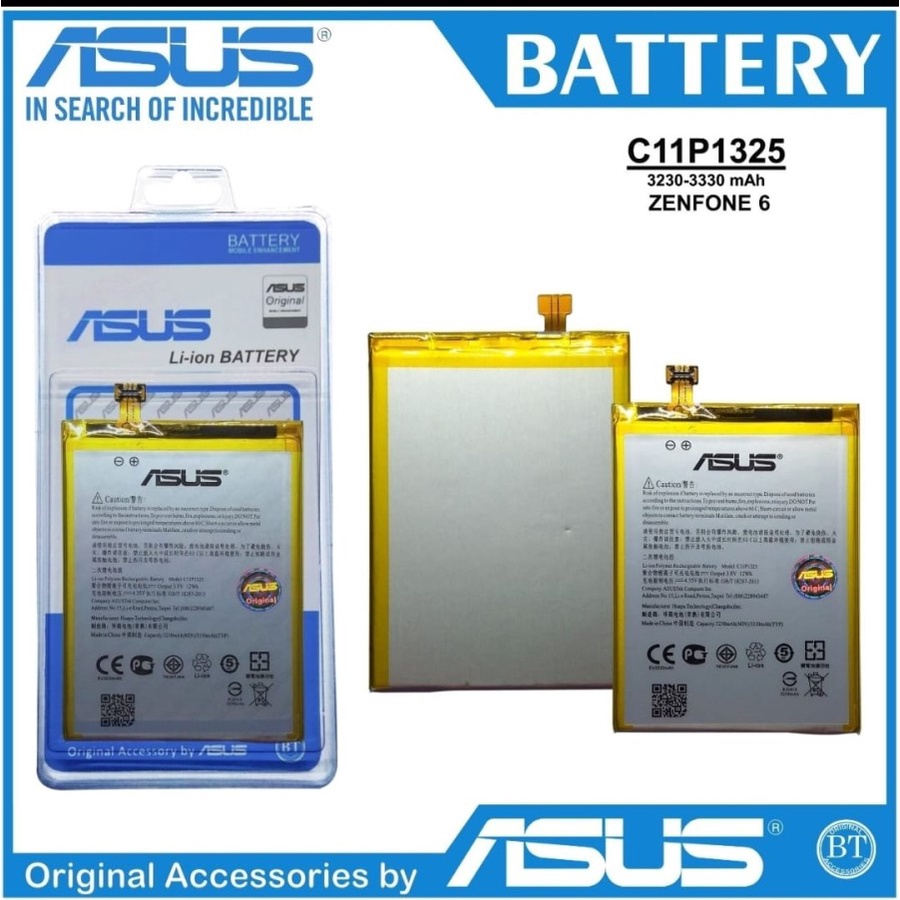 BATTERY BATRE BATERAI ASUS ZENFONE 6 A600CG - T00G - A601CG - C11P1325 ORI BT