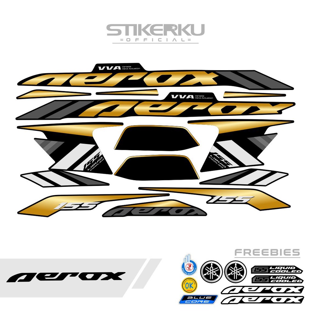 STRIPING AEROX 155 CONNECTED NEW / STIKER AEROX 155 CONNECTED / STICKER AEROX 155 CONNECTED / SETIKE