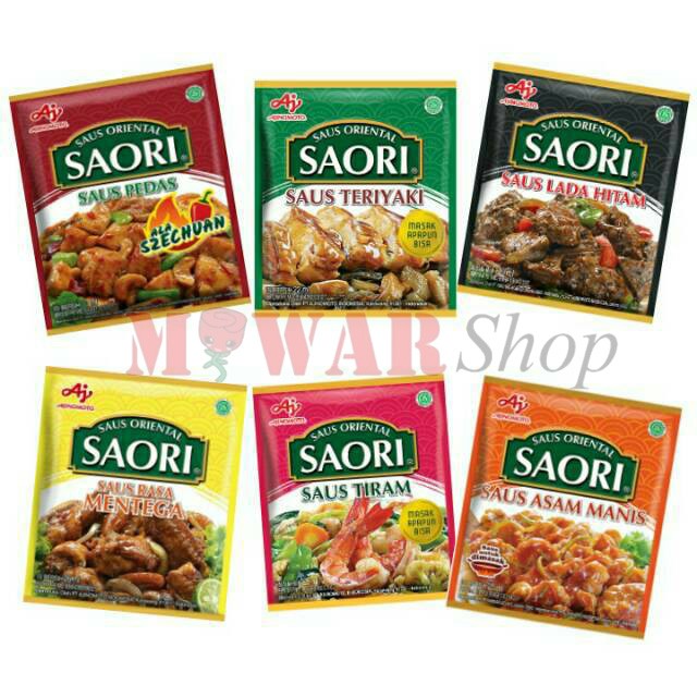 Saori Saus Oriental Bumbu Instant Dapur Saus Tiram Teriyaki Asam Manis Lada Hitam Shopee Indonesia