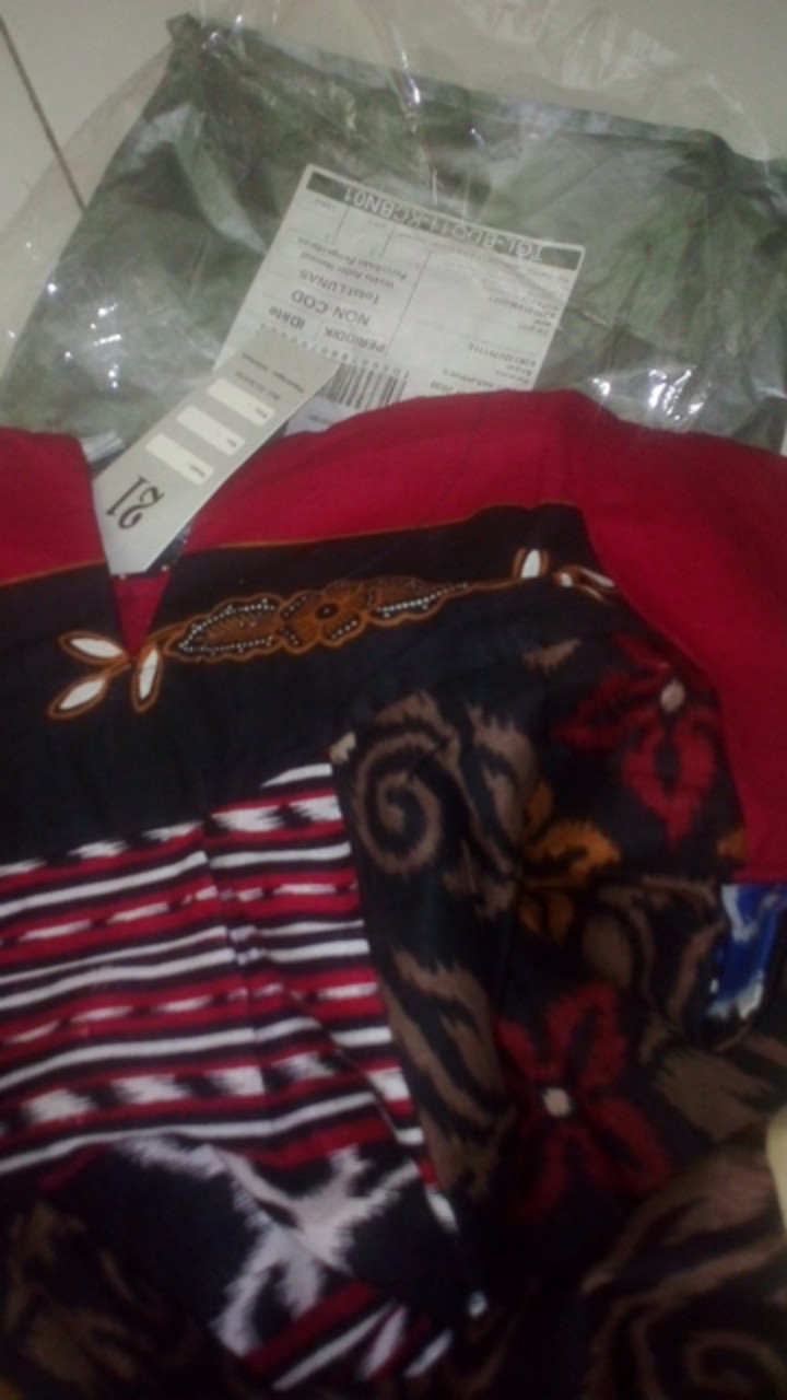 A-line Dress Katun Anak, Dres Batik Anak