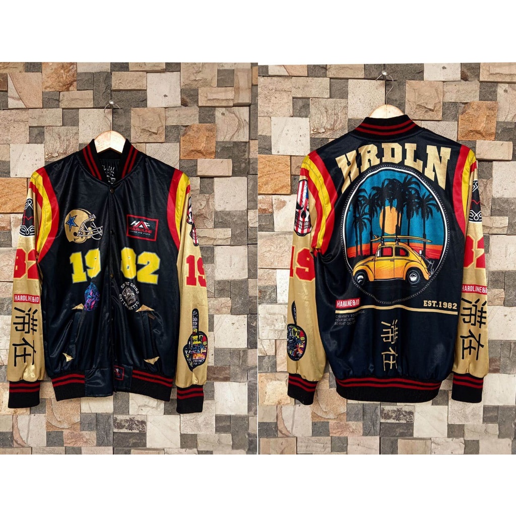 Varsity Jacket / Jaket Varsity Bisbol/ Varsity Baseball/ Jaket Bisbol Viral tiktok / Jaket Baseball/ Ukuran  L dan XL-1982 hrdln