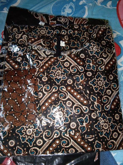 Batik Dianputri | Couple Batik Wanita Blazer Monochrome Motif Garis Seragam Batik Atasanwanita