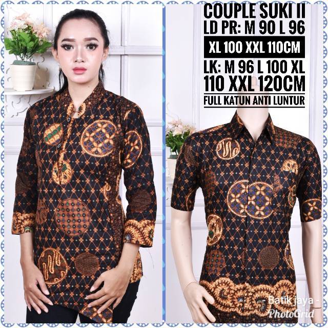 Bluse atasan sanghai batik smok grosir murah tanah abang