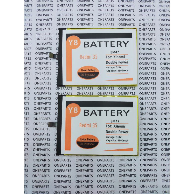 BAT BATTERY BATERAI XIAOMI REDMI 3 3S PRIME 4X BM47 Y8 DOUBLE POWER