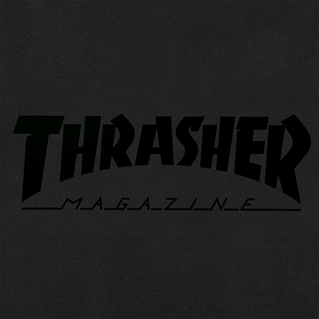 Original Thrasher Magazine Logo T-shirt black overprint matte Size M