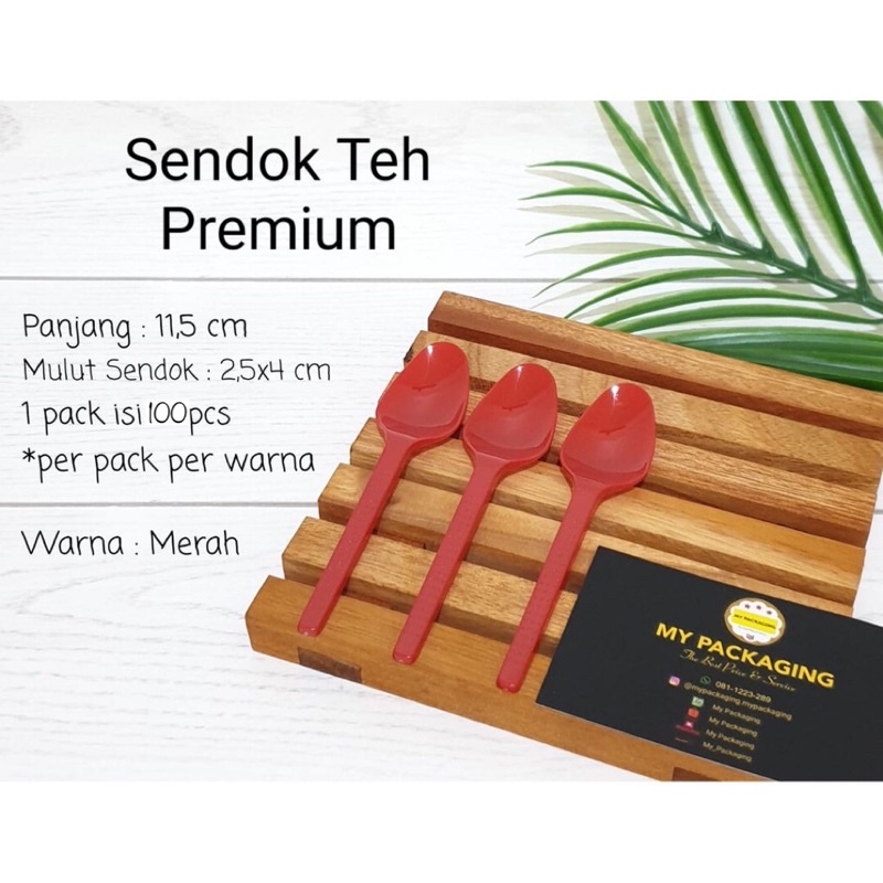 Sendok Plastik Kecil / Sendok Teh Tea Ice Cream Puding PREMIUM isi 100pcs