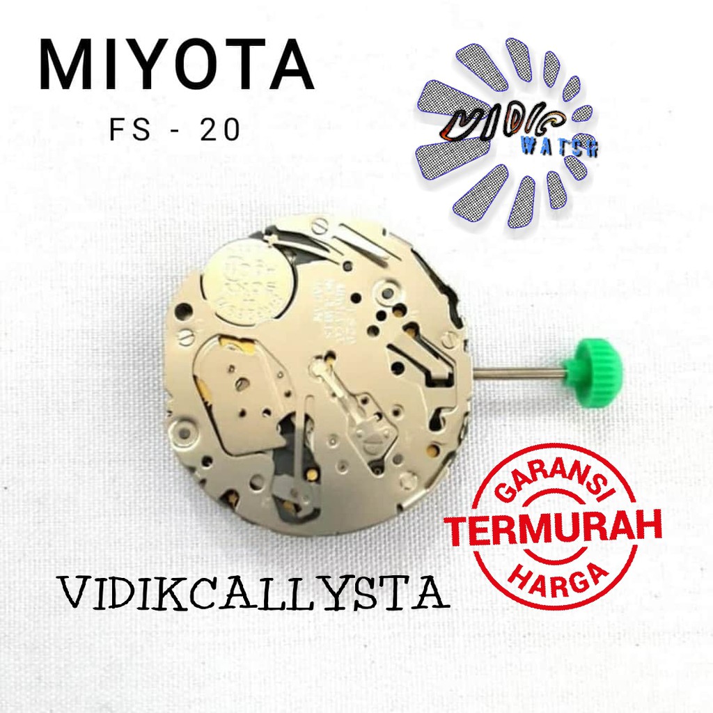 Miyota Fs 20 Fs20 Mesin jam Tangan Movement Japan Miyota Fs20 Ori