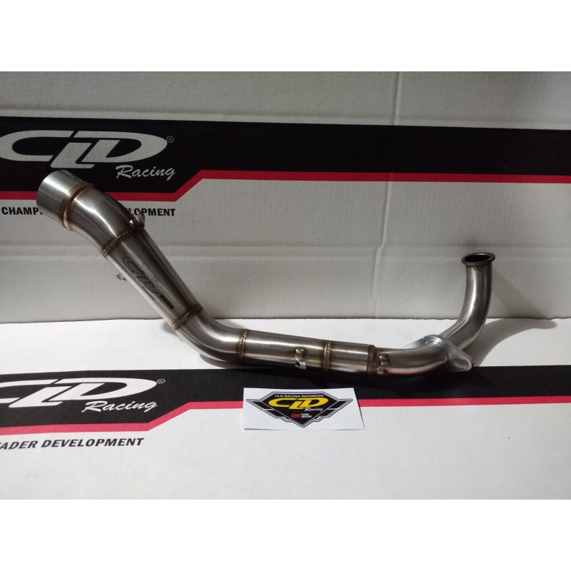 LEHERAN KNALPOT CLD HONDA GENIO/BEAT FI 2020/SCOOPY 2021 INLET 50MM