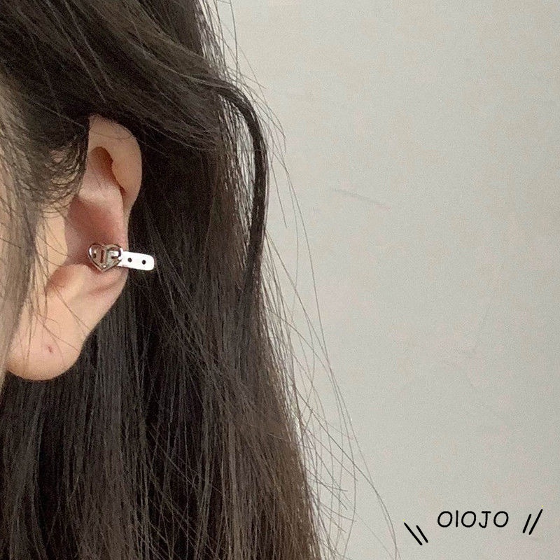 Klip telinga anting-anting cinta Korea Aksesoris Fashion - ol