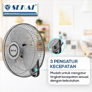 SEKAI KIPAS ANGIN DINDING WFN 1626 / SFN1626 GARANSI RESMI - ABU