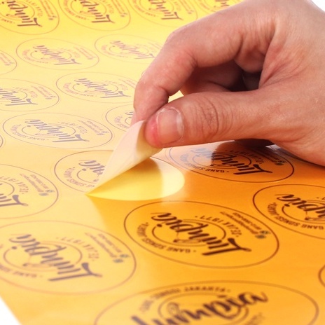 

STIKER LABEL MAKANAN / KEMASAN - CUTTING / TINGGAL NEMPEL