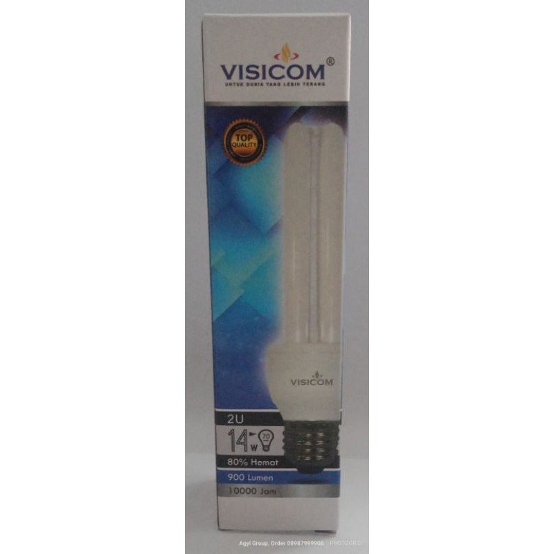 Lampu PLC Visicom 2U 14 Watt