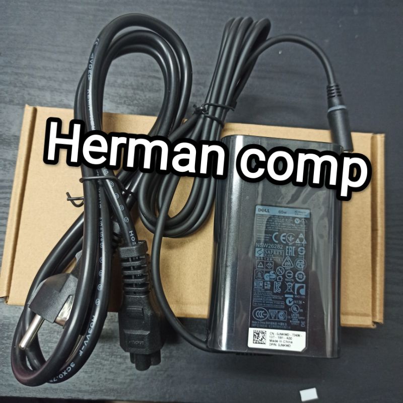 Original Adaptor Charger Dell LA65NM130 19.5V 3.34A DC 7.4x5.0mm Jarum 65W OVAL