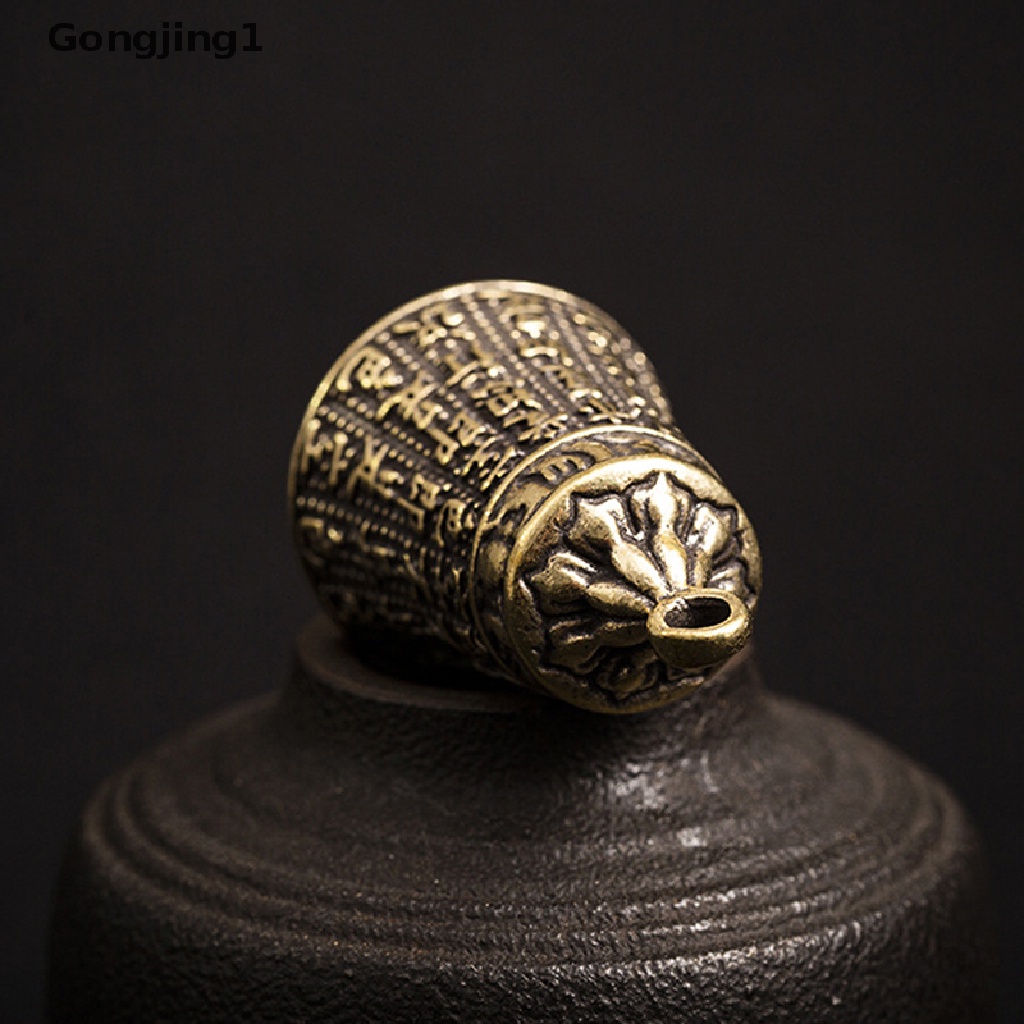 Gongjing1 Lonceng Buddha MINI Bahan Tembaga Kuningan