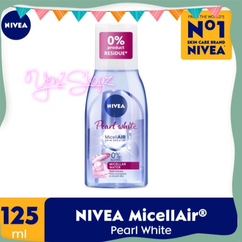 NIVEA MICELLAIR HOKKAIDO ROSE OIL INFUSED PEARL AND WHITE 125ML MICELLAR WATER HYDRATION