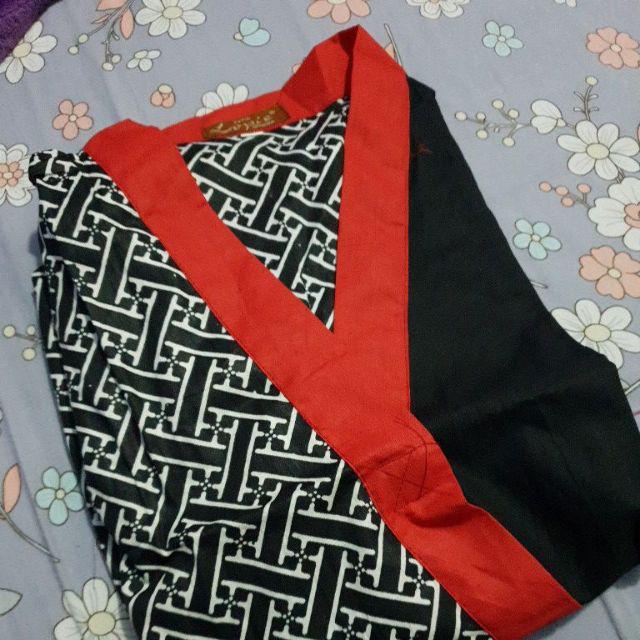 Tey-17 Batik Wanita Asj Sa Hrb026 Kenongo Kemeja Tosca Pendek