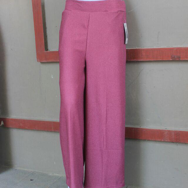 (S_C) CELANA KULOT CREPE PASIR POLOS-Pink