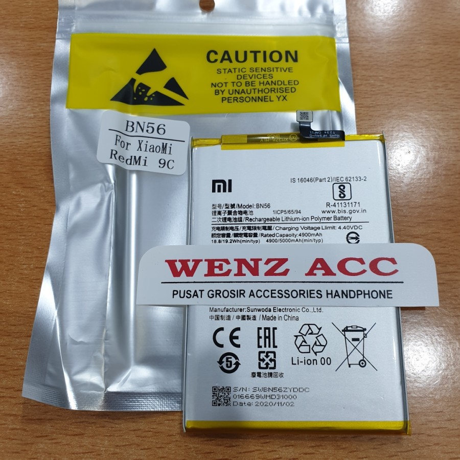 Baterai batre Xiaomi Redmi 9C BN 56 BN56 Original