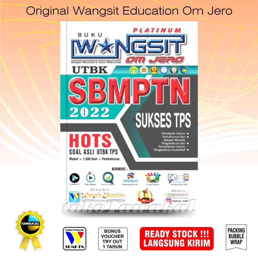 Buku Wangsit Spoiler UTBK SBMPTN 2022 / TPS Platinum