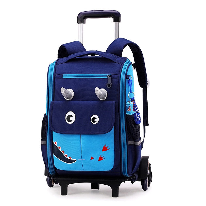 Tas Ransel Anak Trolley Karakter Tas Troli Anak Sekolah Dorong Koper Tas Sekolah Troller Anak Perempuan Laki-Laki Trolly Spiderman Karakter Unicorn Tas Import Trolley Roda 3