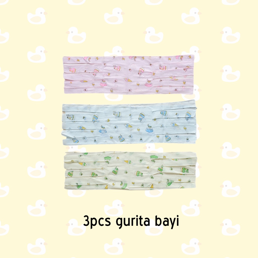 3 PCS Grito Ikat Anak Bayi Polos Motif | Gurita Bayi Cewek Cowok