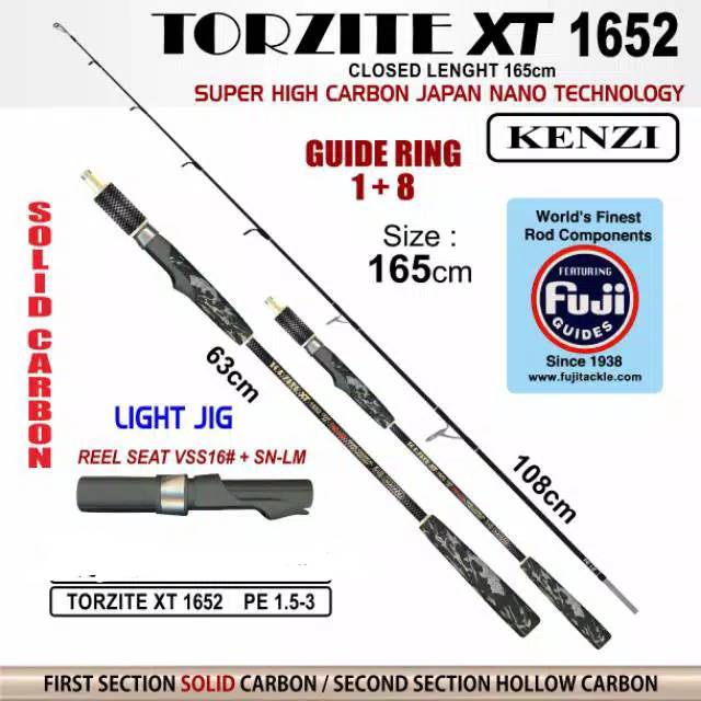 JORAN KENZI TORZITE XT LIGHT JIG FUJI GUIDE RING PE 1.5 - 3