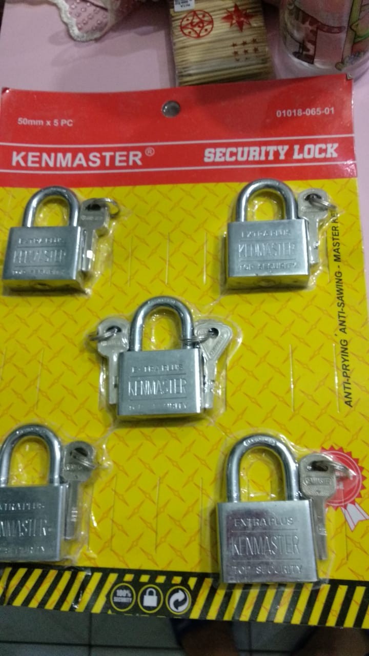 Kenmaster Gembok Master Key 50mm - 5 Buah