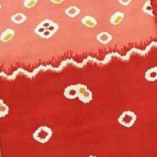 Blus Kutubaru Jumputan Batik Atasan Kebaya Modern Blouse Kutu Baru Etnik Klasik Kondangan Jumbo-Merah