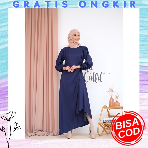 Baju Gamis Terbaru 2022 Model Terbaru Gsmis Cewek Wanita Dres Syari Bju Muslimah Baju Muslim Elegan 