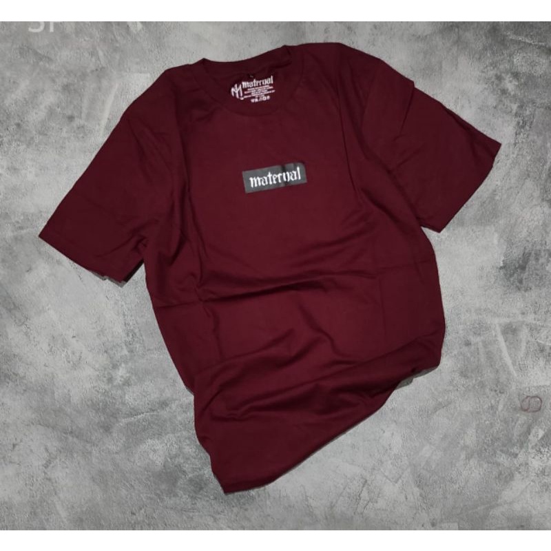 Maternal Disaster - Kaos Maternal Maroon - T-shirt Maternal Disaster Box Maroon - Ts Maternal Bandun