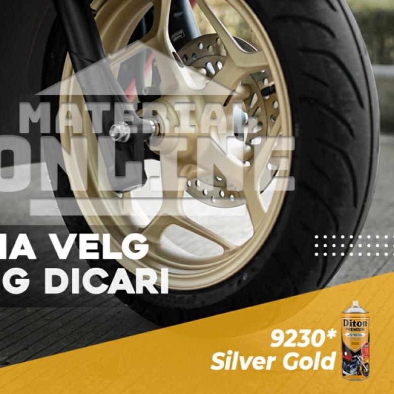 ✫ Pilox DITON PREMIUM SILVER GOLD Cat GOLD Velg Colours 9610* Bkn Samurai ✶
