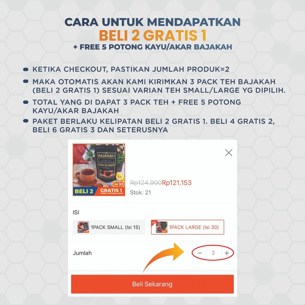 [TERLARIS] TEH BAJAKAH ASLI (BELI 2 GRATIS 1) + FREE 5 POTONG, Kualitas Terbaik Akar Bajakah Original