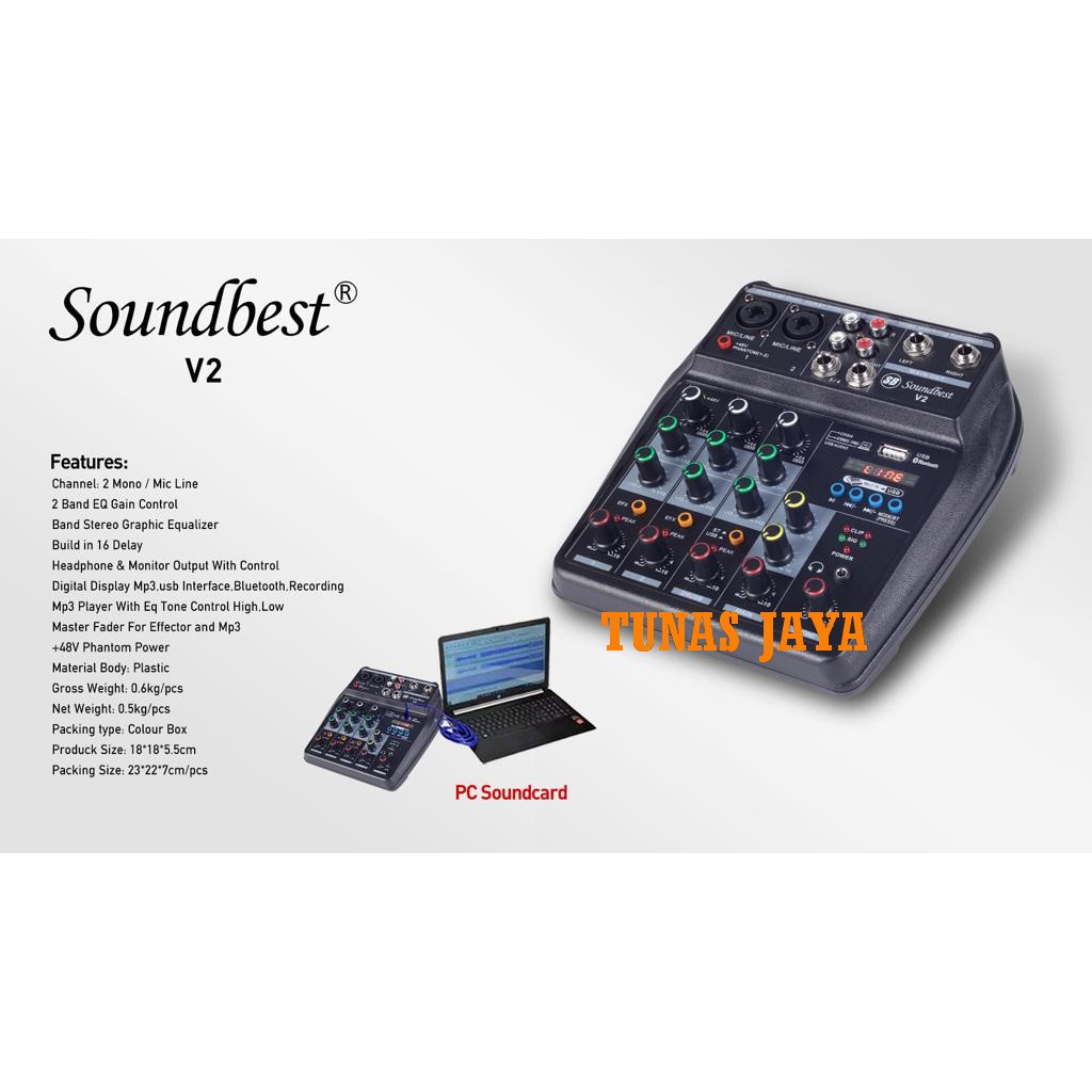 MIXER SOUNDBEST V2 MIXER 4 CHANNEL SOUNDBEST V 2 ORIGINAL